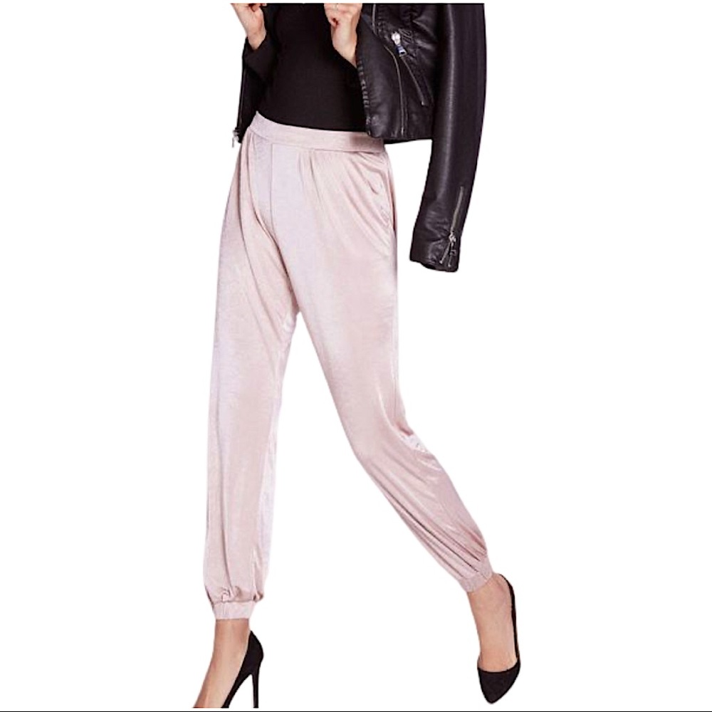 Express Pink Metallic Trousers XS